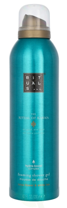 Rituals Karma Shower Foam Full Of Kindness 200 ml Holy Lotus & Organic White Tea i gruppen SKÖNHET & HÄLSA / Hudvård / Kroppsvård / Bad & Duschcreme hos TP E-commerce Nordic AB (C47469)