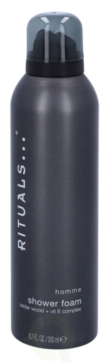 Rituals Homme Shower Foam 200 ml Cedar Wood + Vit E Complex i gruppen SKÖNHET & HÄLSA / Hudvård / Kroppsvård / Bad & Duschcreme hos TP E-commerce Nordic AB (C47576)