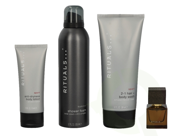 Rituals Homme Set 485 ml Edp Spray 15ml/Foaming Shower Gel 200ml/Shampoo 200ml/Body Lotion 70ml i gruppen SKÖNHET & HÄLSA / Presentkit / Presentkit För Honom hos TP E-commerce Nordic AB (C47590)