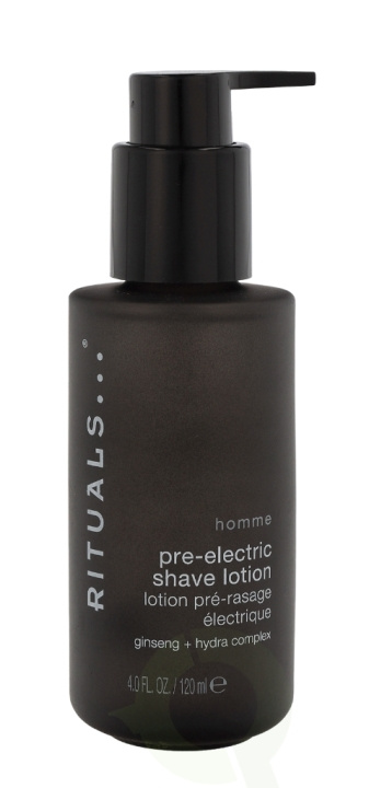 Rituals Homme Pre-Electric Shave Lotion 120 ml Ginseng + Hydra Complex i gruppen SKÖNHET & HÄLSA / Hår & Styling / Rakning & Trimning / Aftershave hos TP E-commerce Nordic AB (C47607)