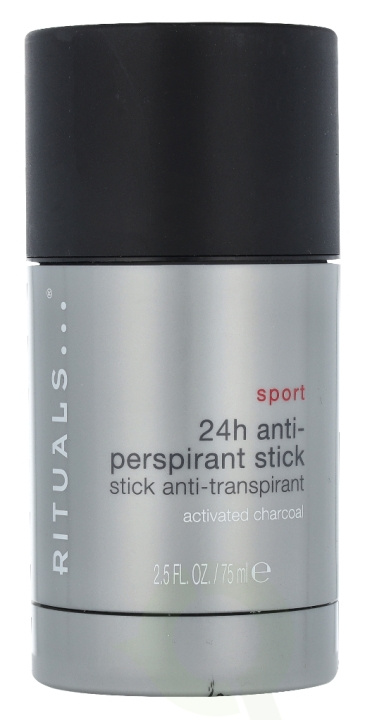 Rituals Sport 24H Anti-perspirant Stick 75 ml Activated Charcoal i gruppen SKÖNHET & HÄLSA / Doft & Parfym / Deodorant / Deo för honom hos TP E-commerce Nordic AB (C47611)
