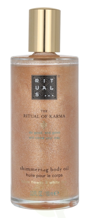 Rituals Karma Shimmering Body Oil 100 ml Lotus Flower & White Tea i gruppen SKÖNHET & HÄLSA / Hudvård / Kroppsvård / Body lotion hos TP E-commerce Nordic AB (C47630)