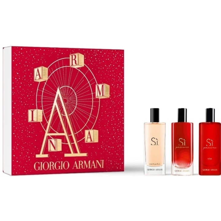 Armani Giftset Armani Si 15ml + Si Passione 15ml + Si Pasisone Eclat 15ml i gruppen SKÖNHET & HÄLSA / Presentkit / Presentkit För Henne hos TP E-commerce Nordic AB (C47668)