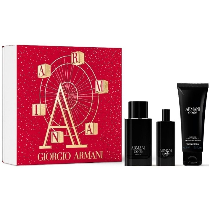 Armani Giftset Armani Code Le Parfum Edp 75ml + Edp 15ml + After Shave Balm 75ml i gruppen SKÖNHET & HÄLSA / Presentkit / Presentkit För Honom hos TP E-commerce Nordic AB (C47669)