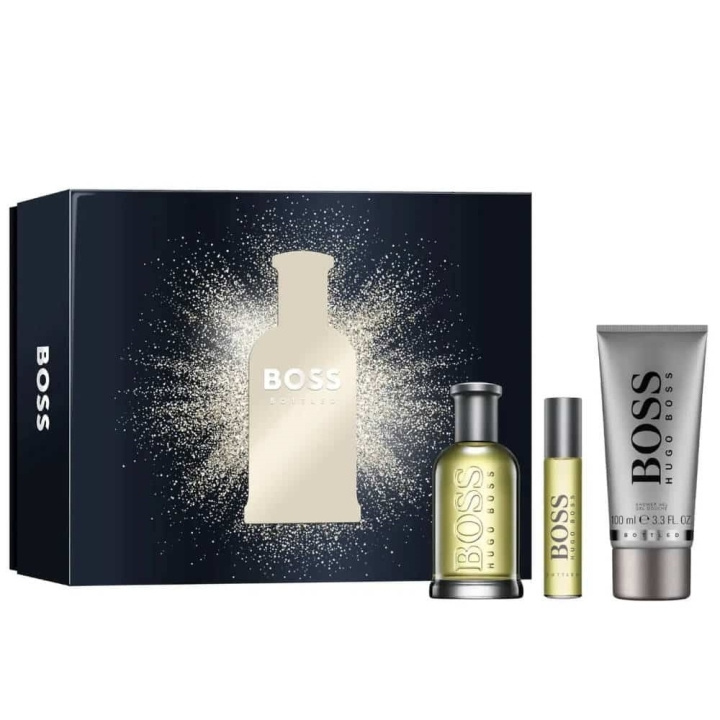 Hugo Boss Giftset Hugo Boss Bottled Edt 100ml + Shower Gel 100ml + Edt 10ml i gruppen SKÖNHET & HÄLSA / Presentkit / Presentkit För Honom hos TP E-commerce Nordic AB (C47674)