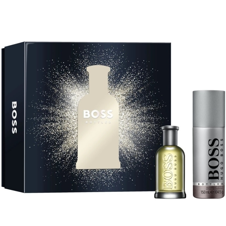 Hugo Boss Giftset Hugo Boss Bottled Edt 50ml + Deo Spray 150ml i gruppen SKÖNHET & HÄLSA / Presentkit / Presentkit För Honom hos TP E-commerce Nordic AB (C47676)