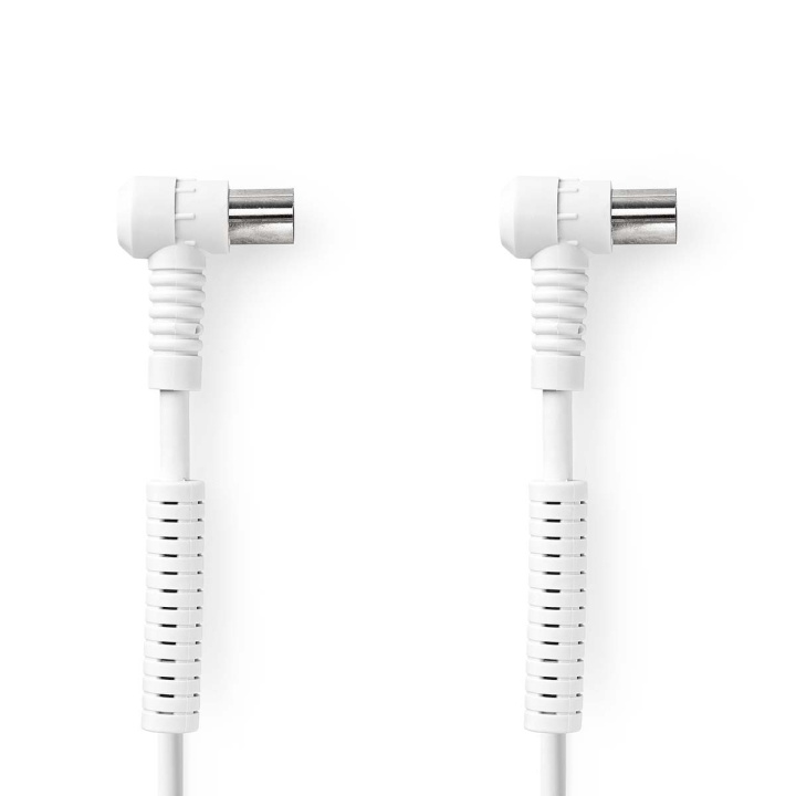 Nedis Koaxialkabel | IEC (Koax) Hane | IEC (Koax) Hona | Nickelplaterad | 120 dB | 75 Ohm | Fyra skydd | 3.00 m | Rund | PVC | Vit | Låda i gruppen HEMELEKTRONIK / Kablar & Adaptrar / Antennkablar & Tillbehör / Antennkablar hos TP E-commerce Nordic AB (C47707)