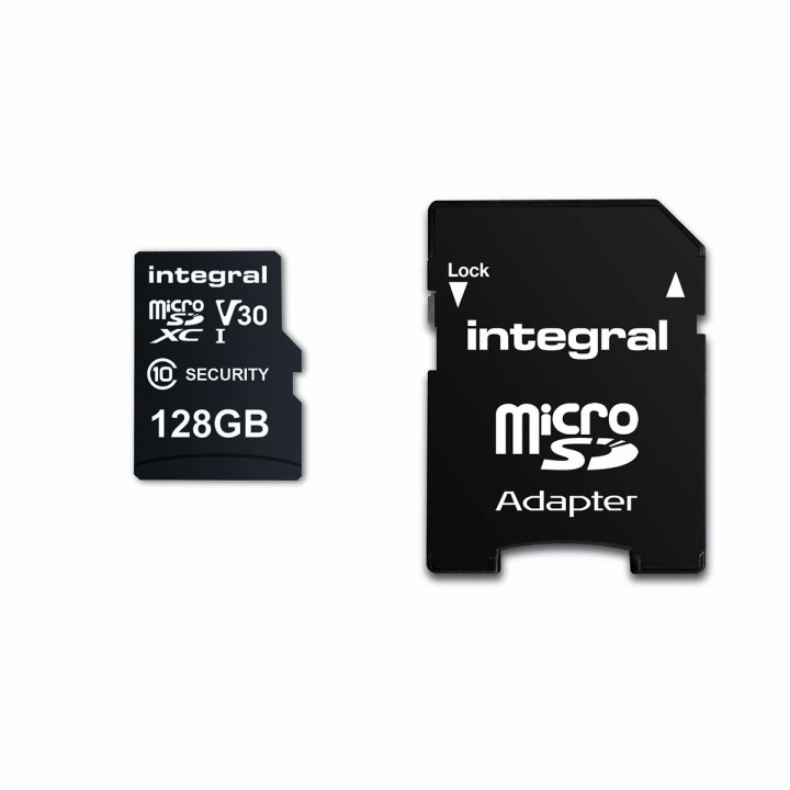 Integral 128 GB säkerhetskamera microSD-kort för färdkameror, hemmakameror, CCTV, kroppskameror och drönare i gruppen HEMELEKTRONIK / Lagringsmedia / Minneskort / Micro SD/HC/XC hos TP E-commerce Nordic AB (C47733)