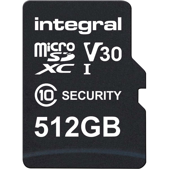 Integral 512 GB säkerhetskamera microSD-kort för färdkameror, hemmakameror, CCTV, kroppskameror och drönare i gruppen HEMELEKTRONIK / Lagringsmedia / Minneskort / SD/SDHC/SDXC hos TP E-commerce Nordic AB (C47735)