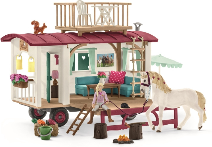 Schleich Horse Club 42593 - Husvagn för hemliga klubbmöten i gruppen LEKSAKER, BARN- & BABYPRODUKTER / Leksaker / Figurer, Miniatyrer & tillbehör hos TP E-commerce Nordic AB (C47843)