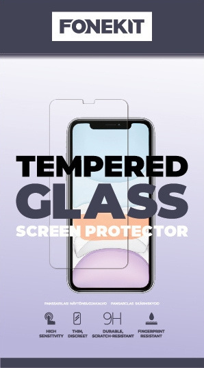 FoneKit härdat glas, iPhone 15 Pro Max i gruppen SMARTPHONE & SURFPLATTOR / Mobilskydd / Apple / iPhone 15 hos TP E-commerce Nordic AB (C47943)