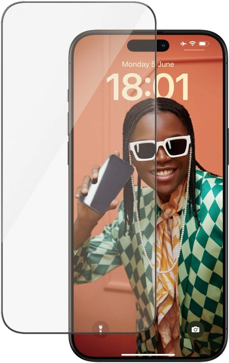 PanzerGlass Ultrabred passform med Aligner -skyddsglas, iPhone 15 Pro Max. i gruppen SMARTPHONE & SURFPLATTOR / Mobilskydd / Apple / iPhone 15 hos TP E-commerce Nordic AB (C47967)