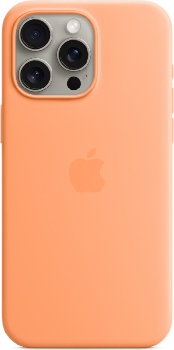 Apple iPhone 15 Pro Max silikonfodral med MagSafe, sorbet orange i gruppen SMARTPHONE & SURFPLATTOR / Mobilskydd / Apple / iPhone 15 hos TP E-commerce Nordic AB (C47974)