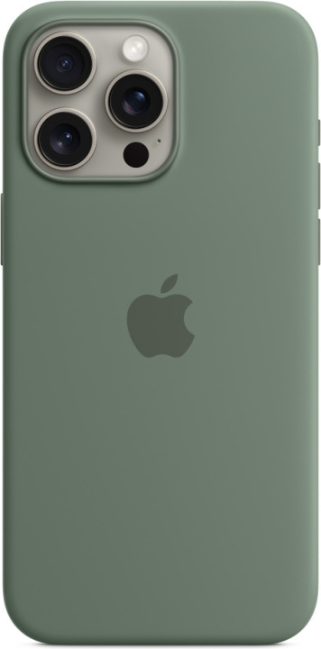 Apple iPhone 15 Pro Max silikonfodral med MagSafe, cypressgrönt i gruppen SMARTPHONE & SURFPLATTOR / Mobilskydd / Apple / iPhone 15 hos TP E-commerce Nordic AB (C47975)