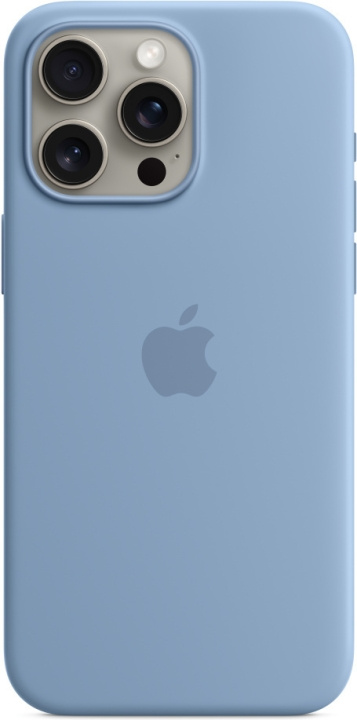 Apple iPhone 15 Pro Max silikonfodral med MagSafe, vinterblå i gruppen SMARTPHONE & SURFPLATTOR / Mobilskydd / Apple / iPhone 15 hos TP E-commerce Nordic AB (C47976)