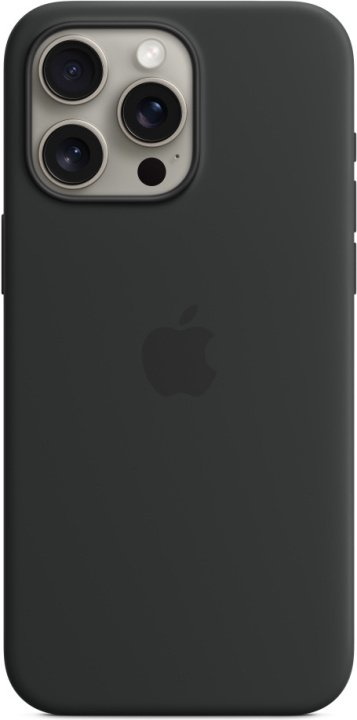Apple iPhone 15 Pro Max silikonfodral med MagSafe, svart i gruppen SMARTPHONE & SURFPLATTOR / Mobilskydd / Apple / iPhone 15 hos TP E-commerce Nordic AB (C47980)