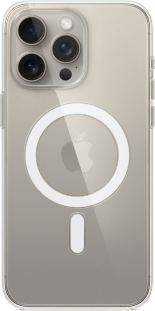 Apple iPhone 15 Pro Max genomskinligt fodral med MagSafe, transparent