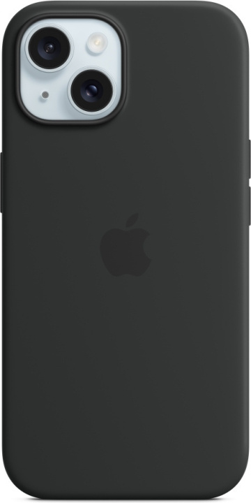 Apple iPhone 15 silikonfodral med MagSafe, svart i gruppen SMARTPHONE & SURFPLATTOR / Mobilskydd / Apple / iPhone 15 hos TP E-commerce Nordic AB (C48009)