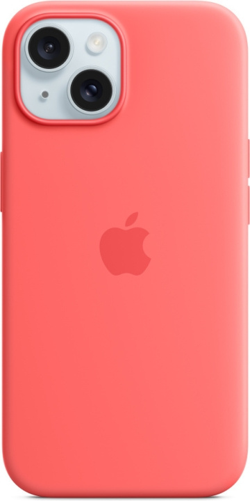 Apple iPhone 15 silikonfodral med MagSafe, guava rosa i gruppen SMARTPHONE & SURFPLATTOR / Mobilskydd / Apple / iPhone 15 hos TP E-commerce Nordic AB (C48010)