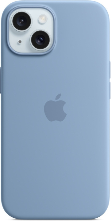 Apple iPhone 15 silikonfodral med MagSafe, vinterblå i gruppen SMARTPHONE & SURFPLATTOR / Mobilskydd / Apple / iPhone 15 hos TP E-commerce Nordic AB (C48013)
