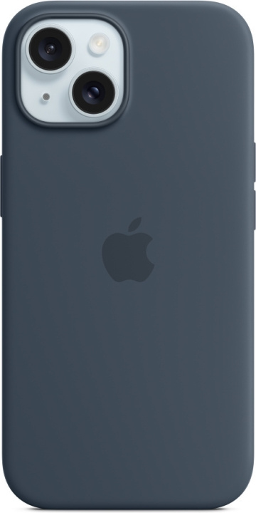 Apple iPhone 15 silikonfodral med MagSafe, Blå i gruppen SMARTPHONE & SURFPLATTOR / Mobilskydd / Apple / iPhone 15 hos TP E-commerce Nordic AB (C48016)