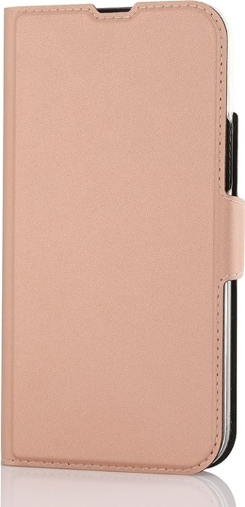 Wave BookCase -skyddsfodral, MagSafe-kompatibelt, iPhone 15 Plus, roséguld i gruppen SMARTPHONE & SURFPLATTOR / Mobilskydd / Apple / iPhone 15 hos TP E-commerce Nordic AB (C48033)