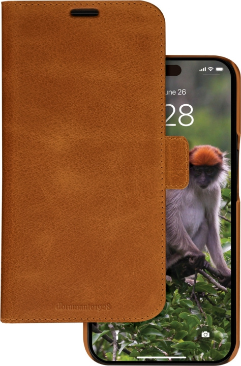 Dbramante1928 Lynge, plånbok och skyddsfodral, iPhone 15 Pro Max, brun i gruppen SMARTPHONE & SURFPLATTOR / Mobilskydd / Apple / iPhone 15 hos TP E-commerce Nordic AB (C48111)
