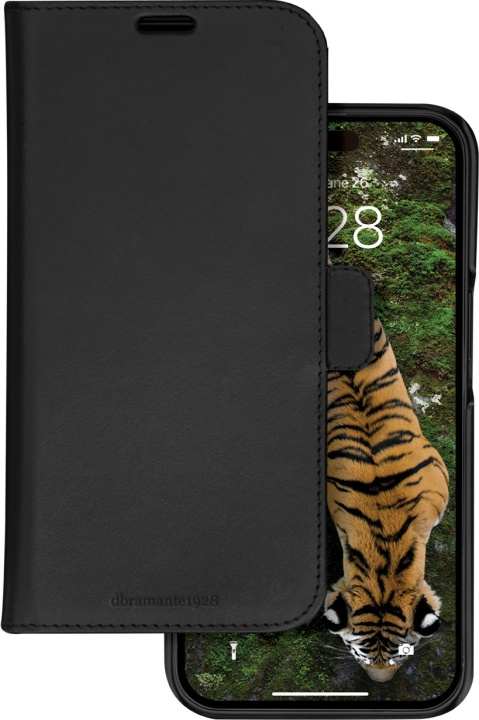 Dbramante1928 Lynge, plånbok och skyddsfodral, iPhone 15 Pro Max, svart i gruppen SMARTPHONE & SURFPLATTOR / Mobilskydd / Apple / iPhone 15 hos TP E-commerce Nordic AB (C48112)