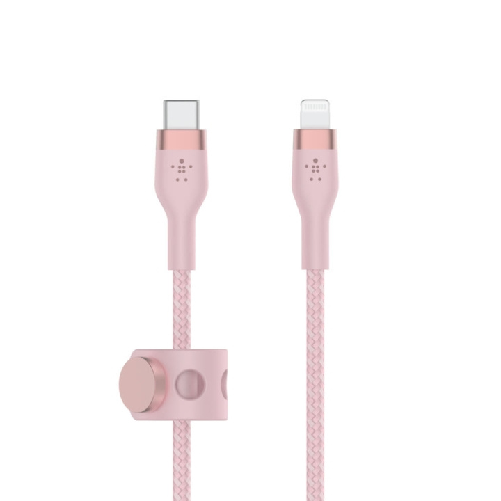 Belkin BOOST CHARGE USB-C to LTG Braided Silicon, 1m, Pink i gruppen SMARTPHONE & SURFPLATTOR / Laddare & Kablar / Kablar / Kablar Lightning hos TP E-commerce Nordic AB (C48186)