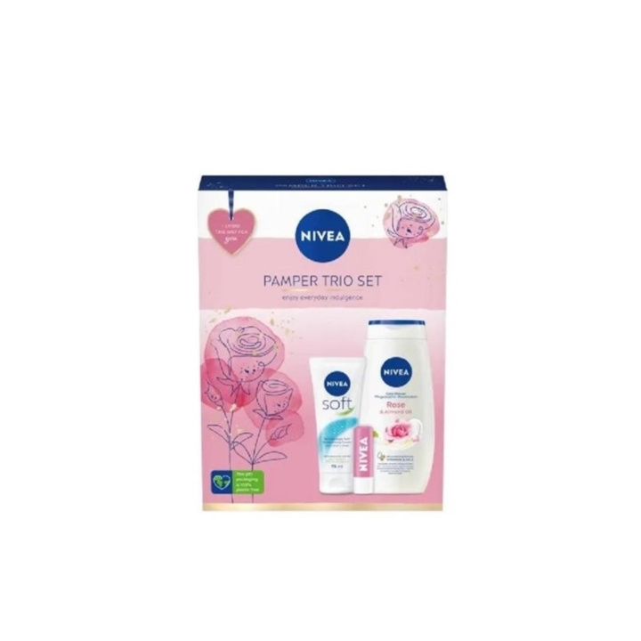 Nivea Pamper Trio Gift Set i gruppen SKÖNHET & HÄLSA / Presentkit / Presentkit För Henne hos TP E-commerce Nordic AB (C48241)