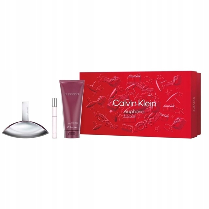 Calvin Klein Giftset Calvin Klein Euphoria Edp 100ml + Edp 10ml + Body lotion 200ml i gruppen SKÖNHET & HÄLSA / Presentkit / Presentkit För Henne hos TP E-commerce Nordic AB (C48244)