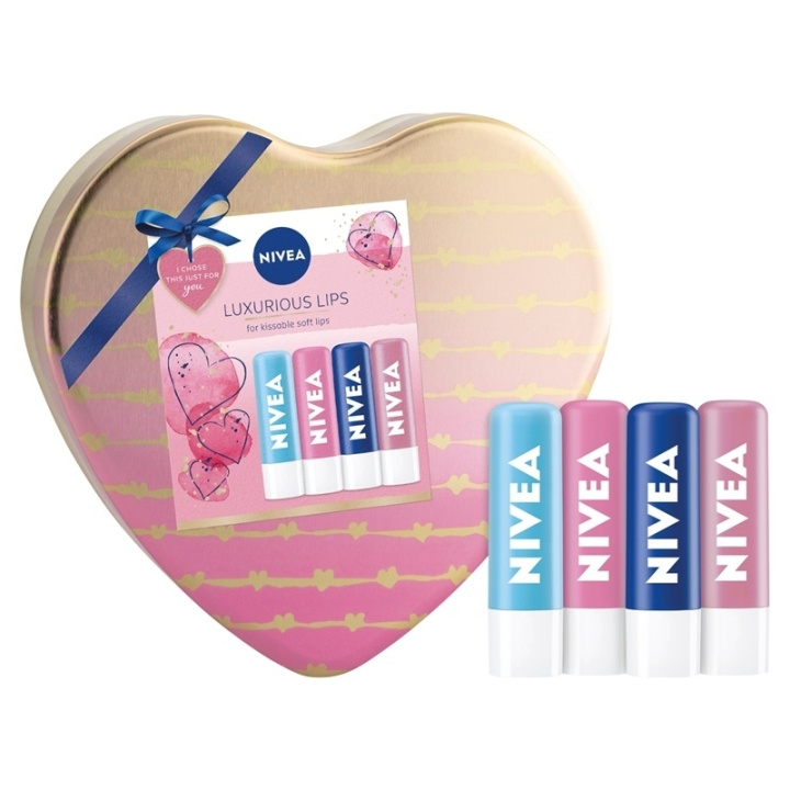 Nivea Luxurious Lips Gift Set i gruppen SKÖNHET & HÄLSA / Presentkit / Presentkit För Henne hos TP E-commerce Nordic AB (C48245)