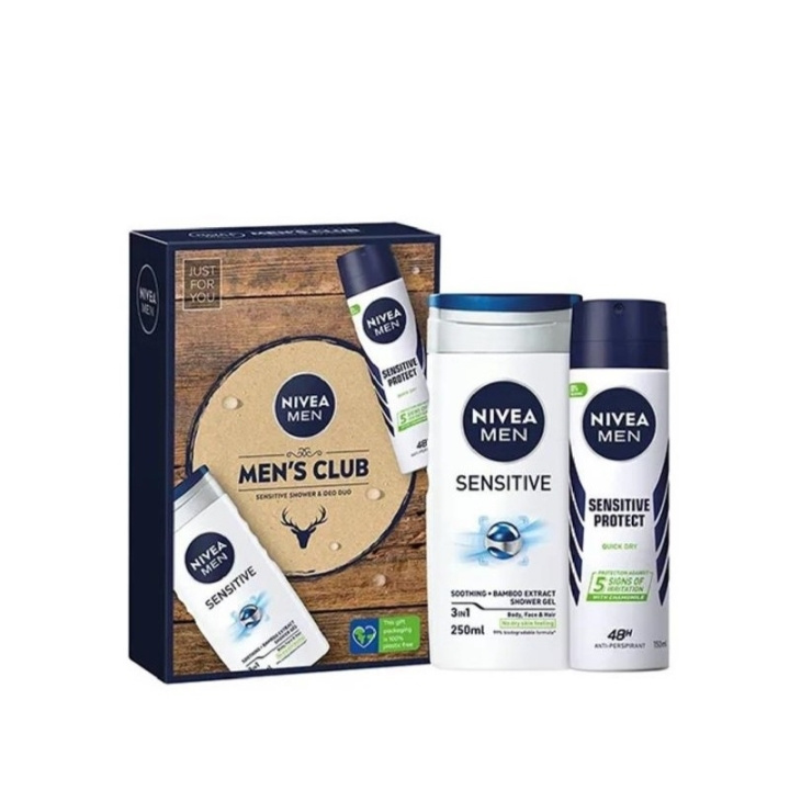 Nivea Men Club Sensitive Kit i gruppen SKÖNHET & HÄLSA / Presentkit / Presentkit För Honom hos TP E-commerce Nordic AB (C48247)