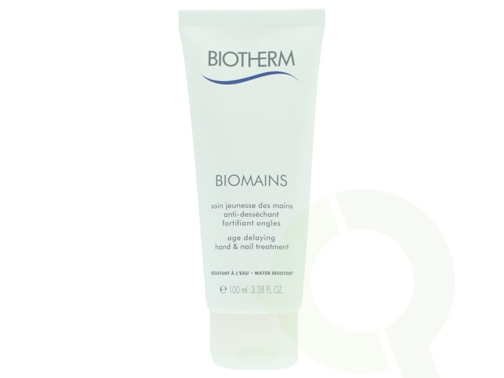 Biotherm Biomains Age Delaying Hand & Nail Treatment 100 ml Water Resistant, Age Delaying, For Sensitive Skin i gruppen SKÖNHET & HÄLSA / Manikyr/Pedikyr / Handkräm hos TP E-commerce Nordic AB (C48380)