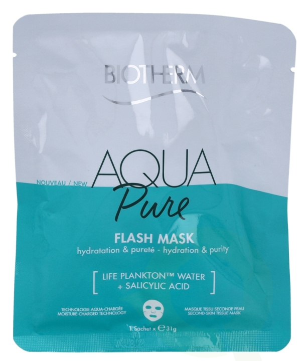 Biotherm Aqua Pure Flash Mask 31 gr Hydration & Purity i gruppen SKÖNHET & HÄLSA / Hudvård / Ansiktsvård / Masker hos TP E-commerce Nordic AB (C48430)