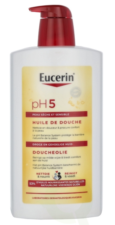 Eucerin pH5 Shower Oil w/Pump 1000 ml i gruppen SKÖNHET & HÄLSA / Hår & Styling / Hårvårdsprodukter / Schampo hos TP E-commerce Nordic AB (C48468)