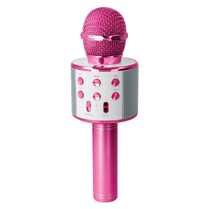 Forever BMS-300 Lite Bluetooth Karaoke-mikrofon med högtalare, Rosa i gruppen HEMELEKTRONIK / Ljud & Bild / Handhållna mikrofoner hos TP E-commerce Nordic AB (C48655)
