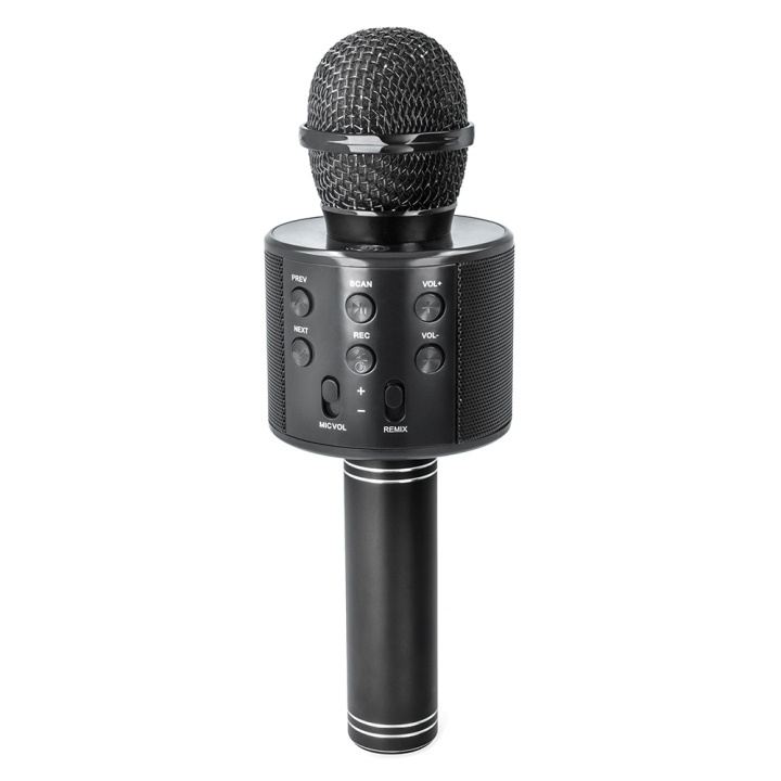 Forever BMS-300 Lite Bluetooth Karaoke-mikrofon med högtalare, Svart i gruppen HEMELEKTRONIK / Ljud & Bild / Handhållna mikrofoner hos TP E-commerce Nordic AB (C48656)