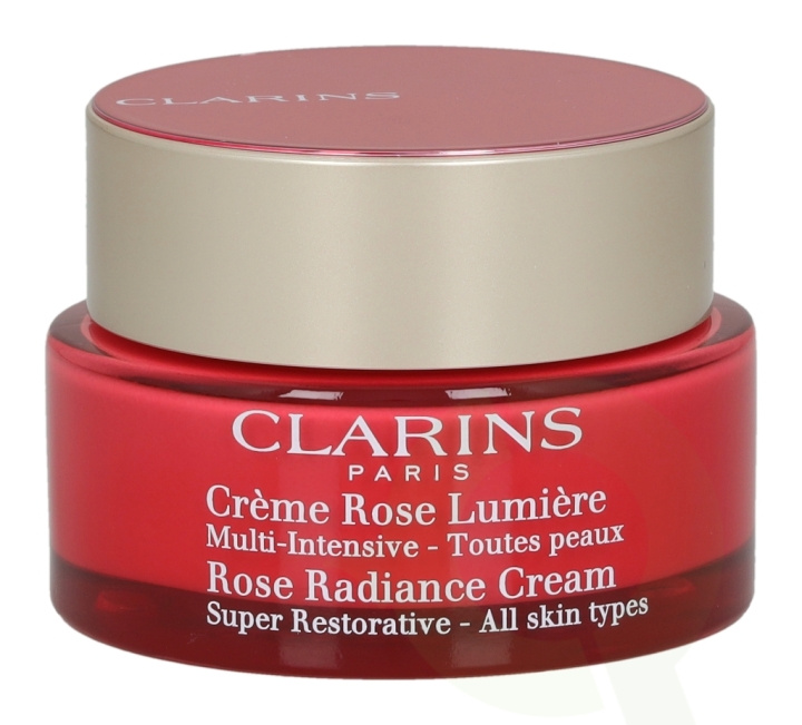 Clarins Super Restorative Rose Radiance Cream 50 ml All Skin Types i gruppen SKÖNHET & HÄLSA / Hudvård / Ansiktsvård / Ansiktskräm hos TP E-commerce Nordic AB (C48834)