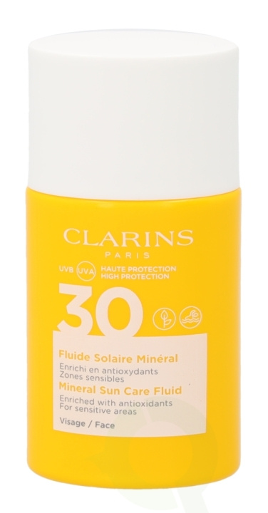 Clarins Mineral Sun Care Fluid SPF30 30 ml Face, For Sensitive Areas i gruppen SKÖNHET & HÄLSA / Hudvård / Solskydd & Tanning / Solskydd hos TP E-commerce Nordic AB (C48907)