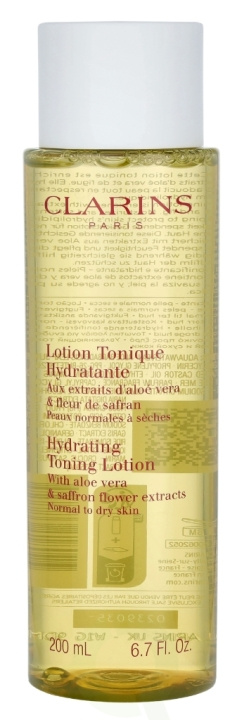 Clarins Hydrating Toning Lotion 200 ml Normal To Dry Skin i gruppen SKÖNHET & HÄLSA / Hudvård / Ansiktsvård / Rengöring hos TP E-commerce Nordic AB (C48916)