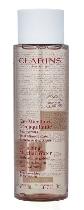 Clarins Cleansing Micellar Water 200 ml Sensitive Skin i gruppen SKÖNHET & HÄLSA / Hudvård / Ansiktsvård / Rengöring hos TP E-commerce Nordic AB (C48918)
