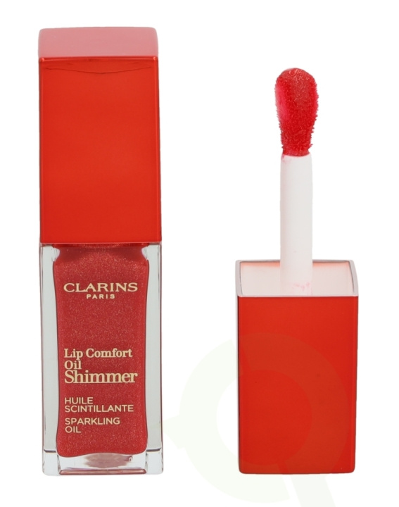 Clarins Lip Comfort Oil Shimmer 7 ml #07 Red Hot i gruppen SKÖNHET & HÄLSA / Makeup / Läppar / Läppglans & Plumper hos TP E-commerce Nordic AB (C48948)