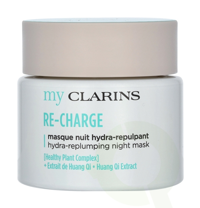 Clarins Re-Charge Hydra-Replumping Night Mask 50 ml All Skin Types i gruppen SKÖNHET & HÄLSA / Hudvård / Ansiktsvård / Nattkräm hos TP E-commerce Nordic AB (C49003)