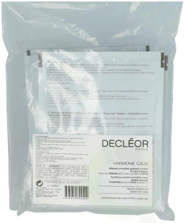 Decleor Harmonie Calm Pro Mask 100 gr 5x20gr i gruppen SKÖNHET & HÄLSA / Hudvård / Ansiktsvård / Masker hos TP E-commerce Nordic AB (C49017)