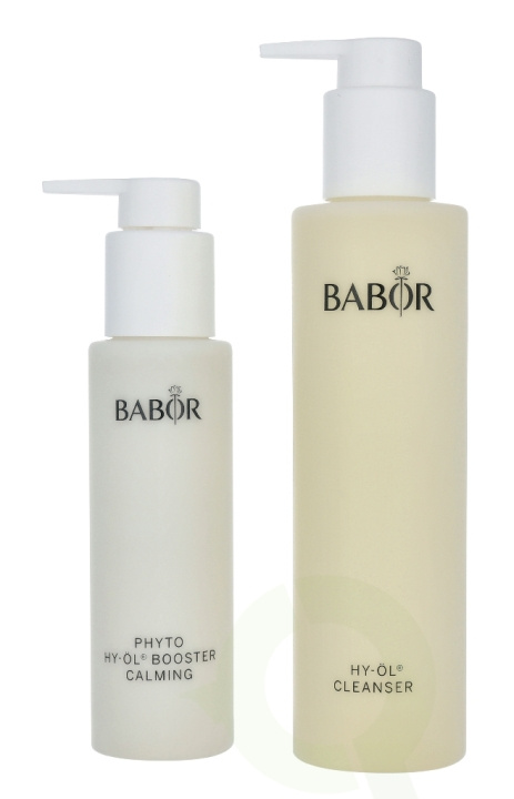 Babor Hy-Oil Cleansing Phyto Booster Calming Set 300 ml Cleansing Oil 200ml/Booster Calming 100ml - For Sensitive Skin i gruppen SKÖNHET & HÄLSA / Presentkit / Presentkit För Henne hos TP E-commerce Nordic AB (C49198)
