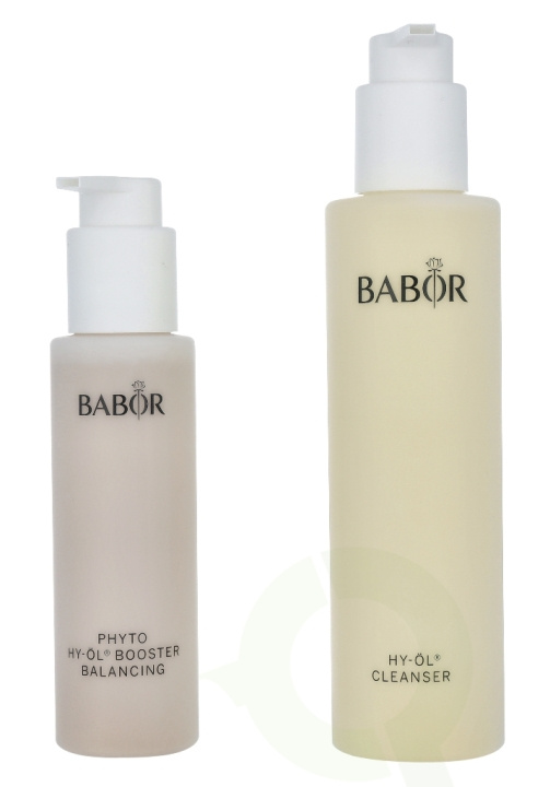 Babor Hy-Oil Cleansing Phyto Booster Balancing Set 300 ml Cleansing Oil 200ml/Booster Balancing 100ml - For Combination Skin i gruppen SKÖNHET & HÄLSA / Presentkit / Presentkit För Henne hos TP E-commerce Nordic AB (C49199)