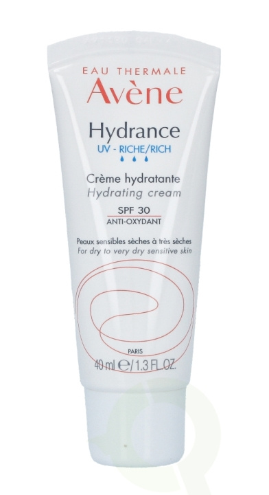 Avene Hydrance Optimale Rich Hydrating Perf SPF30 40 ml i gruppen SKÖNHET & HÄLSA / Hudvård / Ansiktsvård / Dagkräm hos TP E-commerce Nordic AB (C49260)