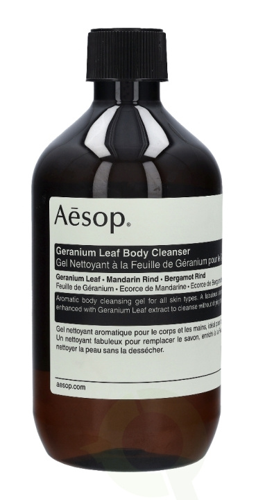 AESOP Geranium Leaf Body Cleanser 500 ml With Srew Cap i gruppen SKÖNHET & HÄLSA / Hudvård / Kroppsvård / Bad & Duschcreme hos TP E-commerce Nordic AB (C49332)