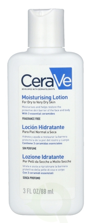 Cerave Moisturising Lotion 88 ml For Dry To Very Dry Skin i gruppen SKÖNHET & HÄLSA / Hudvård / Kroppsvård / Body lotion hos TP E-commerce Nordic AB (C49609)